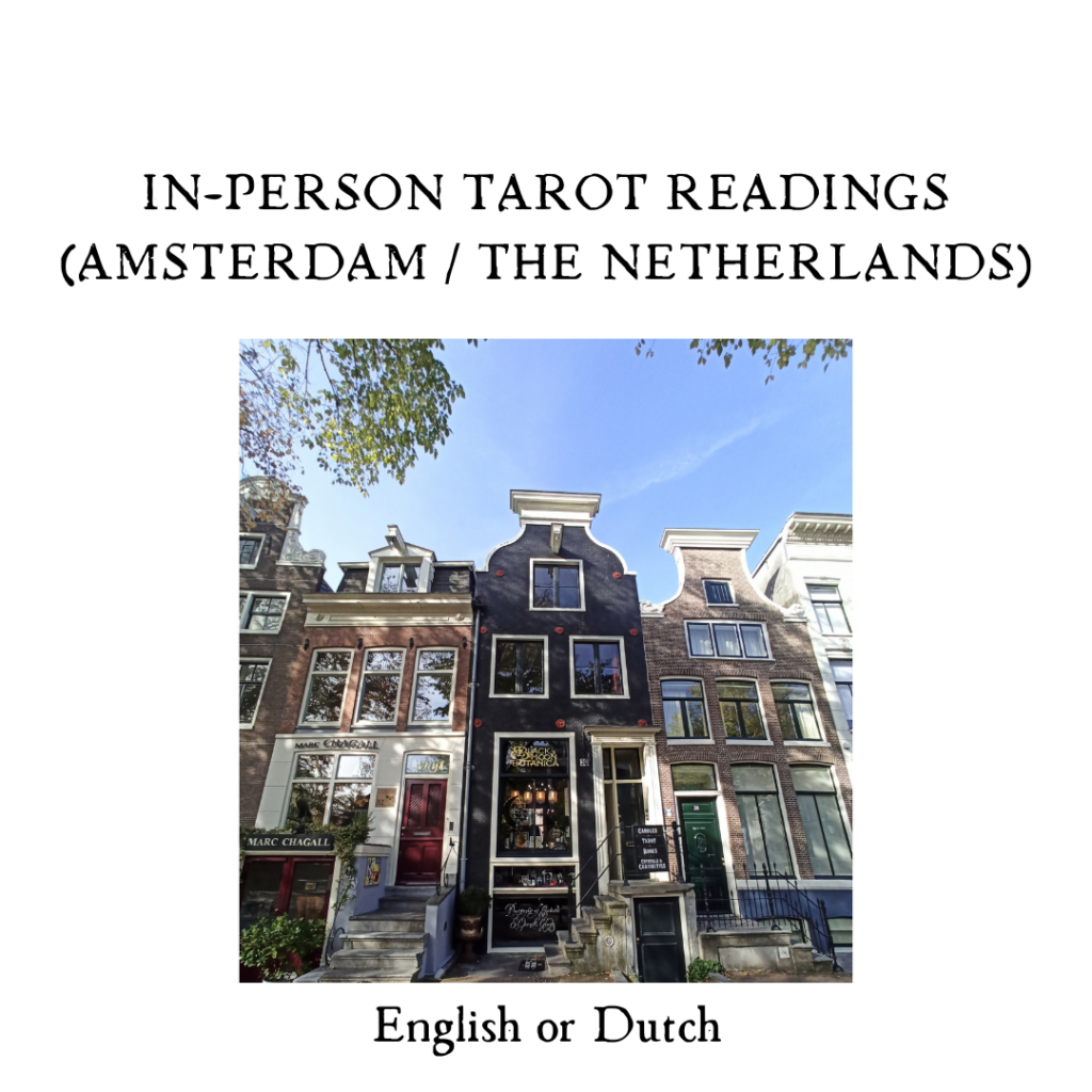 The shop Black Moon Botanica in Amsterdam, a 15th - century canal house